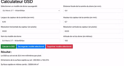 Image pour Calcul Du GSD